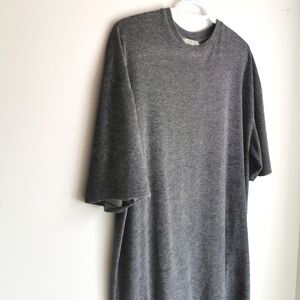 Velvet/ Terry Style T-Shirt Dress